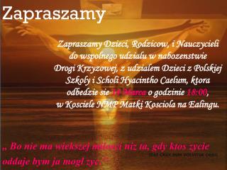 Zapraszamy