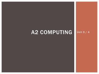 A2 Computing