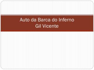 Auto da Barca do Inferno Gil Vicente