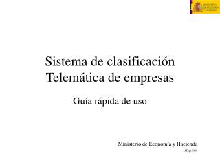 Sistema de clasificación Telemática de empresas