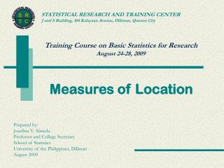 Measures of Location