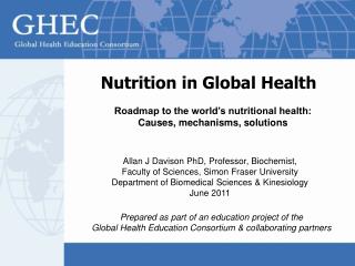 Nutrition in Global Health