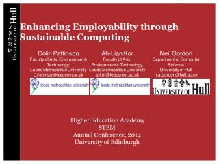 Enhancing Employability through Sustainable Computing