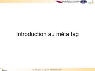 Introduction au méta tag
