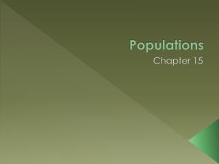 Populations