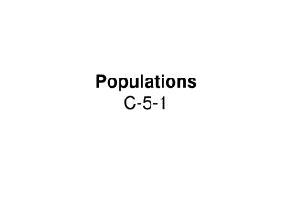 Populations C-5-1