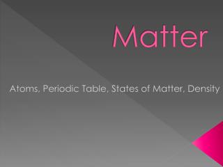 Matter