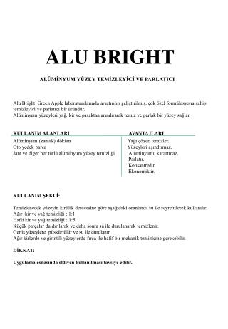 ALU BRIGHT