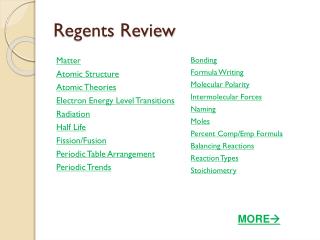 Regents Review