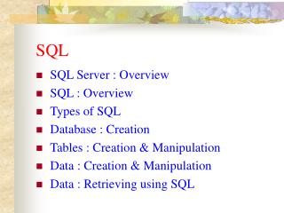 SQL