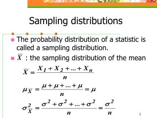 Sampling distributions