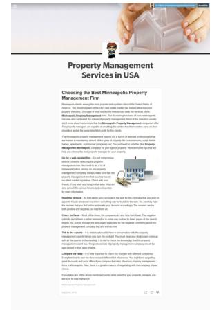 Choosing Minneapolis Property Management Company