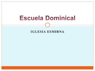 Escuela Dominical