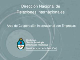 Dirección Nacional de Relaciones Internacionales