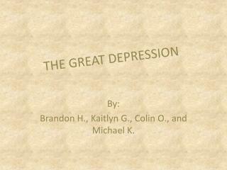 The Great Depression