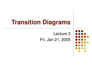 Transition Diagrams