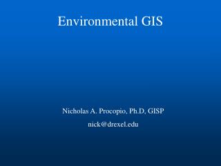 Environmental GIS