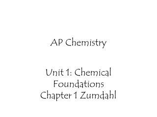 AP Chemistry