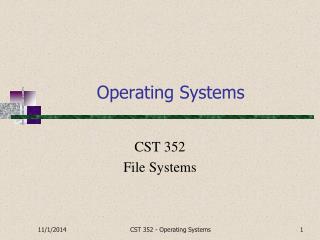 Operating Systems