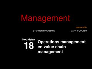 Operations management en value chain management