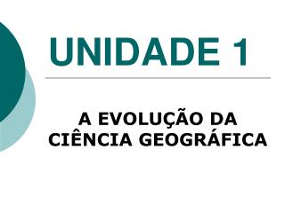 UNIDADE 1