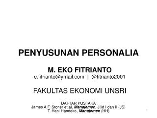 PENYUSUNAN PERSONALIA