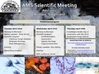 AMS Scientific Meeting April 2014 Brisbane, Queensland