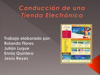 Conducción de una Tienda Electrónica