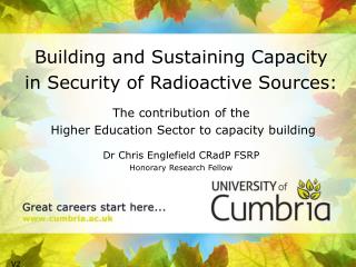 Building and Sustaining Capacity in Security of Radioactive Sources: The contribution of the