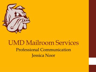 UMD Mailroom Services