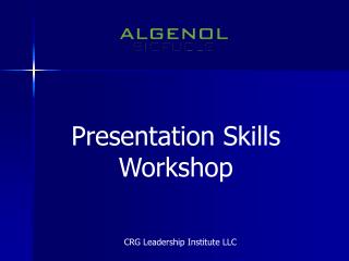 Presentation Skills Workshop