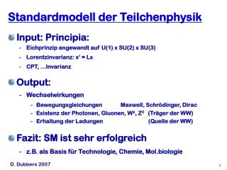 Standardmodell der Teilchenphysik