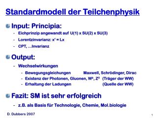 Standardmodell der Teilchenphysik