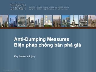 Anti-Dumping Measures Biện pháp chống bán phá giá