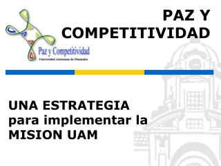 PAZ Y COMPETITIVIDAD