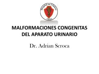 MALFORMACIONES CONGENITAS DEL APARATO URINARIO