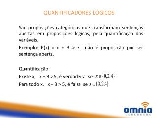QUANTIFICADORES LÓGICOS