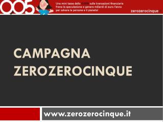 Campagna zerozerocinque