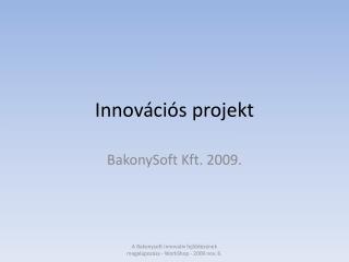 Innovációs projekt