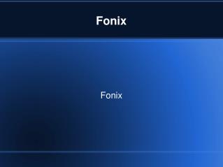 Fonix