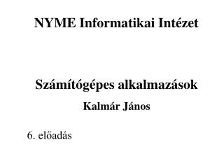 NYME Informatikai Intézet