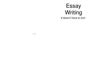 Essay Writing