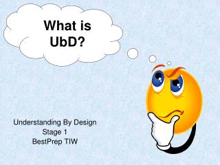 Understanding By Design Stage 1 BestPrep TIW