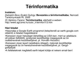 Térinformatika