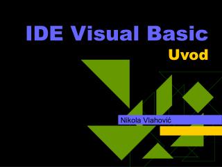 IDE Visual Basic Uvod