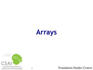 Arrays