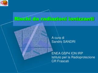 Rischi da radiazioni ionizzanti