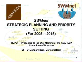 SWMnet STRATEGIC PLANNING AND PRIORITY SETTING (For 2005 – 2015)