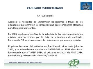 CABLEADO ESTRUCTURADO