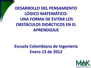 DIFICULTADES EN EL APRENDIZAJE DE LA MATEMÁTICA